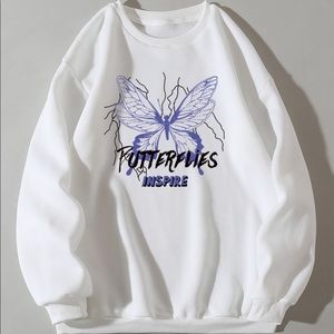 butterfly graphic tee shirt